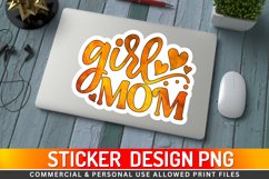 Girl mom Sticker PNG Product Image 1
