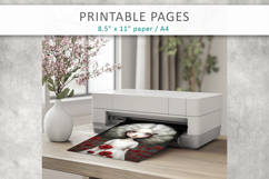 girl illustration printable pages Product Image 7