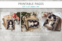 cute girl journal paper, girl printable pages Product Image 6