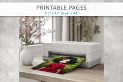 girl illustration, girl printable page Product Image 6