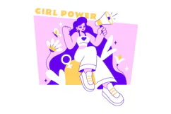 6 Girl Power Vector Illustration Product Image 3