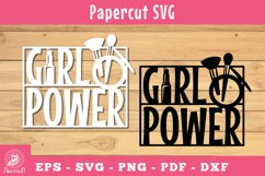 Girl Power Papercut SVG, Makeup SVG Product Image 1