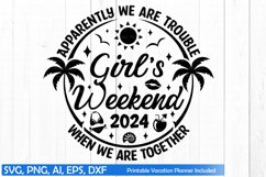 Girl's Weekend 2024 Svg, Girl's Weekend T-shirt Png Product Image 2