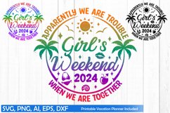 Girl's Weekend 2024 Svg, Girl's Weekend T-shirt Png Product Image 1