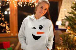 Girl Snowman Faces SVG Cut Files for Cricut and Silhouette Product Image 2