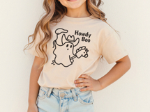Howdy Boo SVG, Cowboy Ghost SVG Spooky Rodeo Halloween Shirt Product Image 3