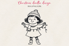 Hand-Drawn Christmas Doodle Characters Bundle SVG PNG EPS Product Image 13