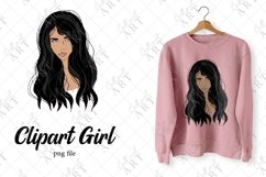 Sublimation Clipart Girl, Illustrated Girl, PNG file Product Image 1