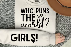 Who Runs The World Sleeve SVG, Motivational SVG Design Product Image 3