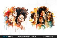 Girls Black History Month Watercolor Product Image 1