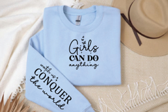Girls can Do anything Sleeve SVG, Motivational Sleeve SVG Product Image 3