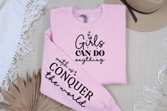Girls can Do anything Sleeve SVG, Motivational Sleeve SVG Product Image 2