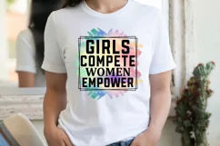 Girls compete women empower Sublimation PNG Product Image 2