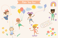 Girls Playing Games, Paper Doll, Multi skin tone Product Image 4