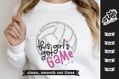 This Girl's Got Game SVG | Volleyball SVG Product Image 2