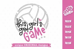 This Girl's Got Game SVG | Volleyball SVG Product Image 5