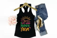 Girls just wanna have sun SVG , Summer vibes SVG , Beach SVG Product Image 3