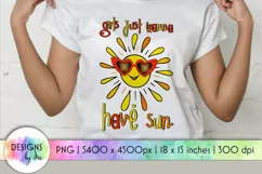 Funny Summer Sublimation | Girls Just Wanna Have Sun Shirt Product Image 1