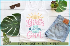 Girls Just Wanna Have Sun SVG File Product Image 1