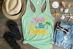 Girls just want to have sun SVG , Tropical Vibes SVG Product Image 2