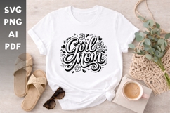 Girl Mom SVG | Mother of Girls SVG | Mom Life SVG Product Image 1