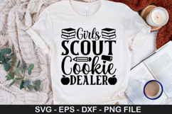 Girls scout cookie dealer SVG - 100 Days Of School Design Product Image 1