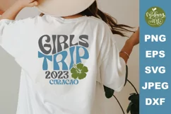 Girls trip 2023 Curacao svg, summer svg, travel cut file Product Image 1