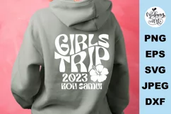 Girls trip 2023 KOH Samui svg, summer svg, summer png Product Image 2