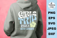 Girls trip 2023 KOH Samui svg, summer svg, summer png Product Image 3