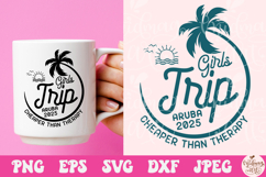 Girls trip Aruba 2025 svg Product Image 4