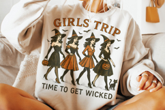 Girls Trip Halloween PNG, Spooky PNG, Witch PNG, Pumpkin PNG Product Image 3