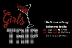 Girls Trip Rhinestone Shirt Template - Martini Product Image 2