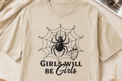 Girls Will Be Girls SVG PNG, Spider Queen Black Widow Design Product Image 3