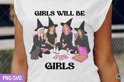 Girls Will Be Girls Witch Png, Witchy Vibes Png, Halloween Product Image 1