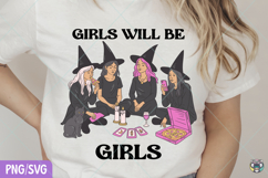 Girls Will Be Girls Witch Png, Witchy Vibes Png, Halloween Product Image 3