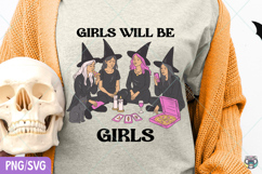 Girls Will Be Girls Witch Png, Witchy Vibes Png, Halloween Product Image 5
