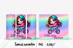 Pink girl tumbler wrap design | Kids tumbler wrap Product Image 1