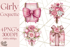 Parisian Coquette Accessories PNG, Girly Clipart, Pastel Product Image 1