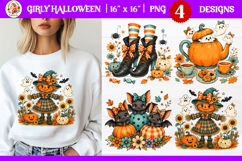 Girly autumn pumpkin sublimation with cute pumpkins Product Image 5