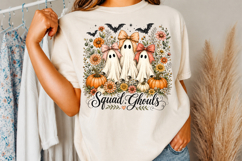 Girly Ghost Squad PNG Halloween Cat &amp; Pumpkins Product Image 3
