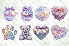 Girly Glitter Coquette Valentine Clipart Bundle Product Image 4