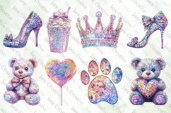 Girly Glitter Coquette Valentine Clipart Bundle Product Image 2