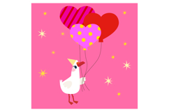 Silly Goose Birthday Clipart Set 11 Whimsical Party Goose Product Image 13