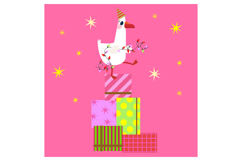 Silly Goose Birthday Clipart Set 11 Whimsical Party Goose Product Image 9
