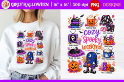 Girly Halloween sublimation seasonal shirts | Fall PNG Product Image 1