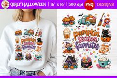 Girly Halloween sublimation seasonal shirts | Fall PNG Product Image 1