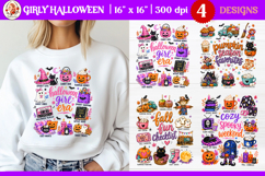 Girly Preppy Brushstroke Halloween Shirt Bundle Product Image 2