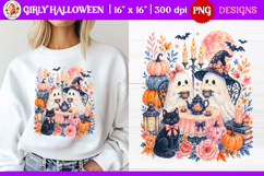 Girly Preppy Brushstroke Halloween Shirt Bundle Product Image 8