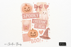 Girly Halloween Collage PNG | Halloween PNG Product Image 5
