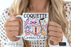 Coquette Coven Club Halloween PNG | Coquette Girly PNG Product Image 3